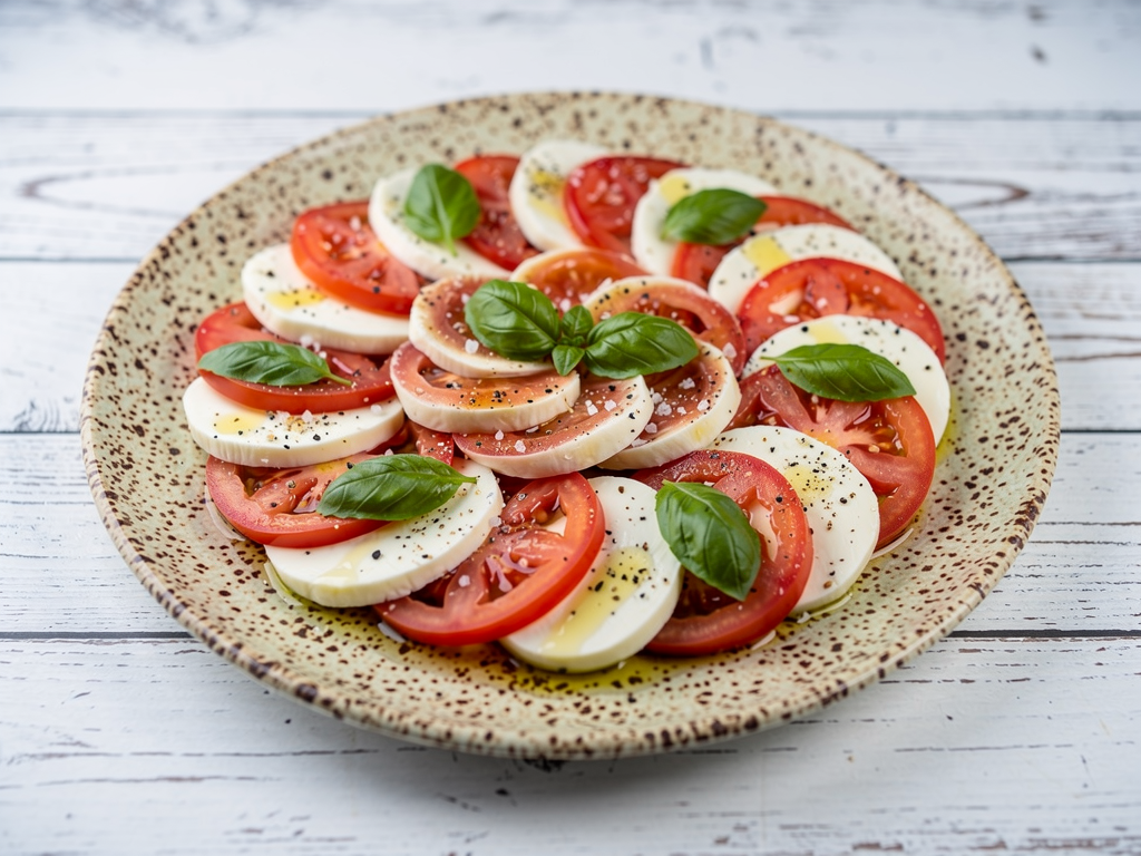 Sałatka Caprese z bazylią