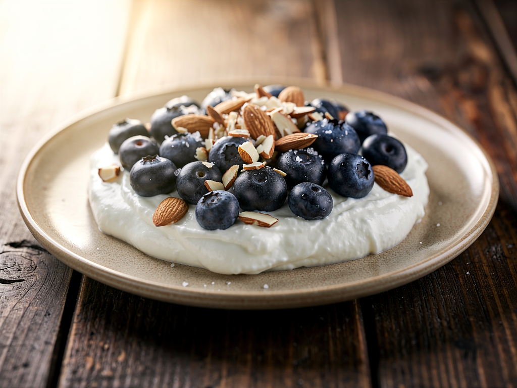Borówki z jogurtem Skyr (wysokobiałkowa)