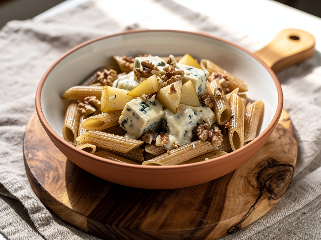 Makaron z serem gorgonzola