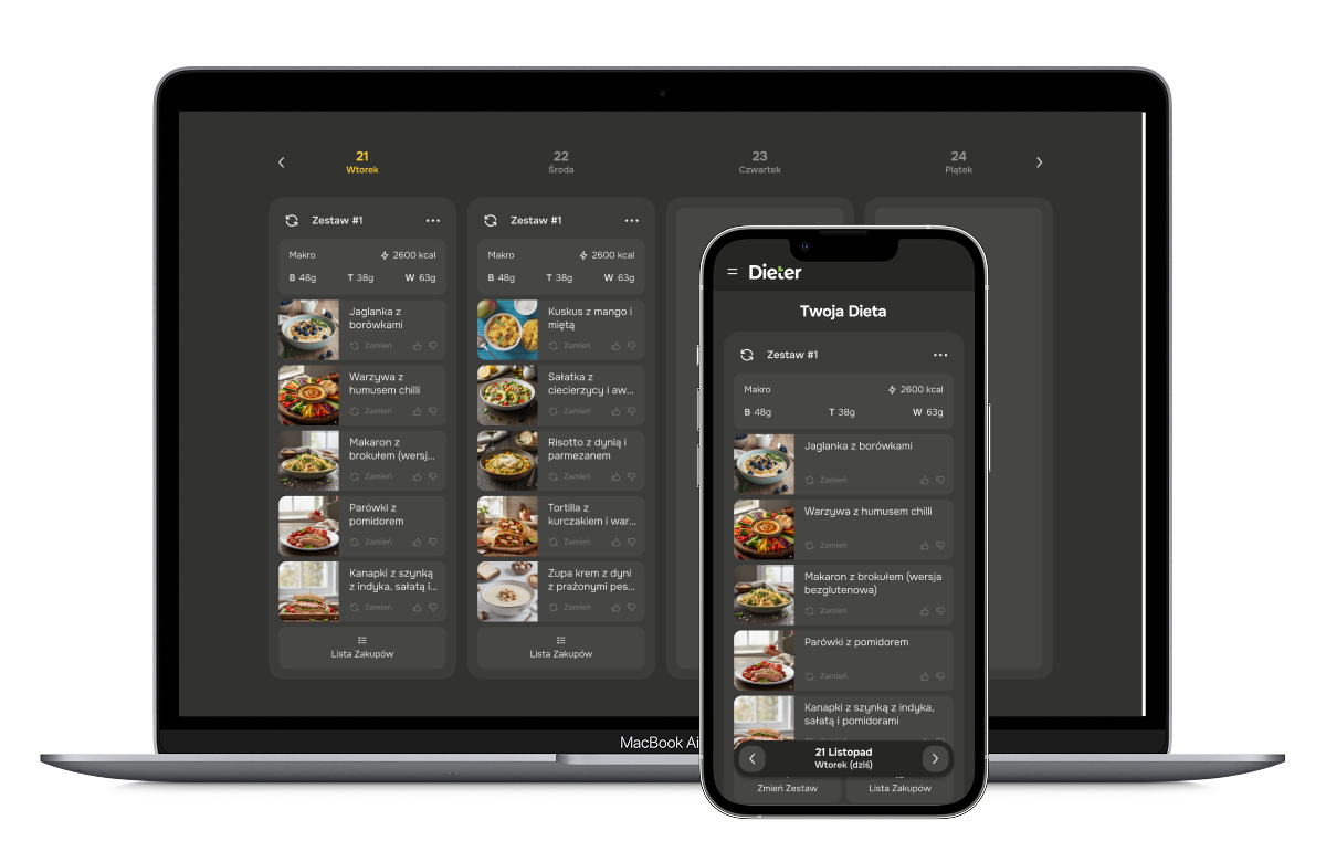 Dieter app preview