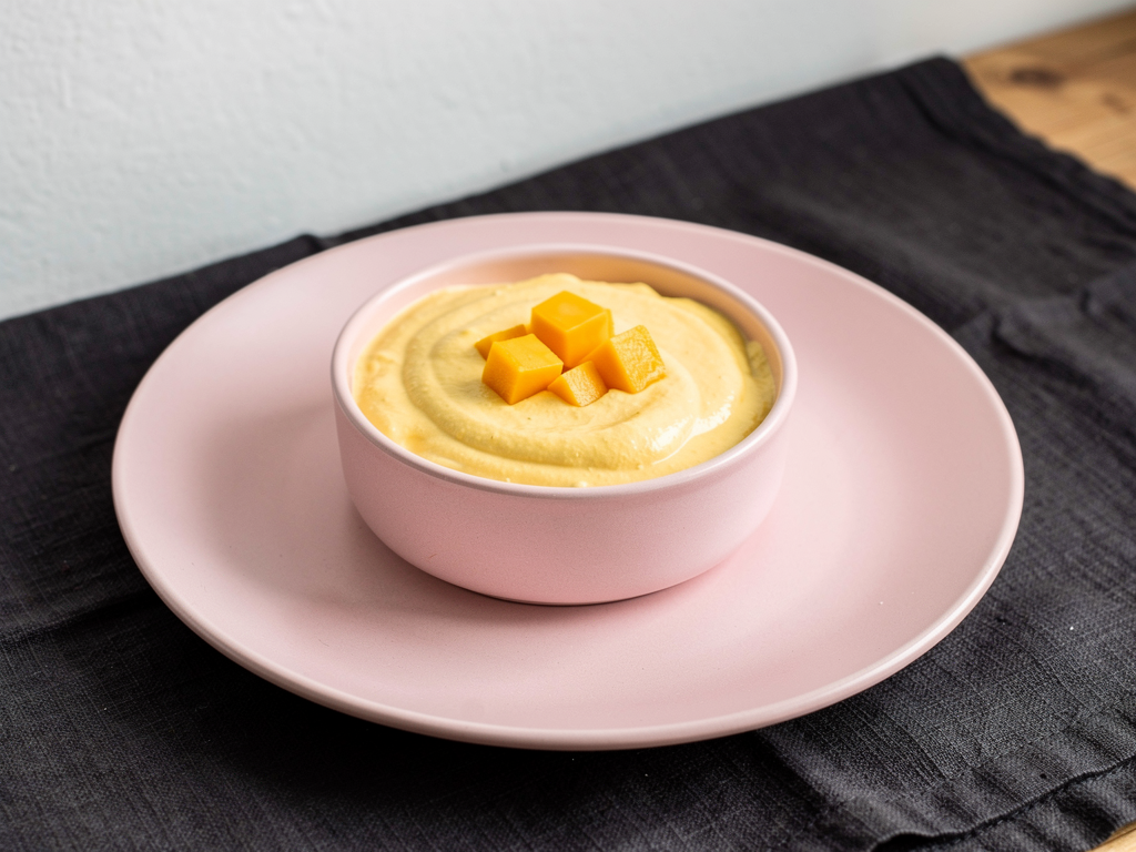 Wegański mus z mango i tofu